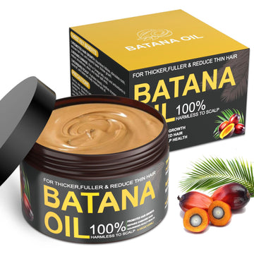 Qytin Batana Oil for Hair Growth, 100% Natural Pure Batana Oil Paste from Dr. Sebi Honduras, Prevents Hair Loss, Enhances Thickness, Organic Raw Batana Hair...
